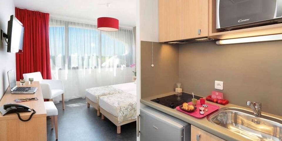 Appart'City Confort Montpellier Millénaire — chambre