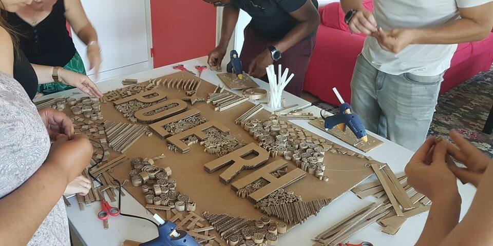 Atelier Fresque Recycl’Art Ecoresponsable