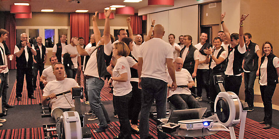 Challenge concept indoor Aviron