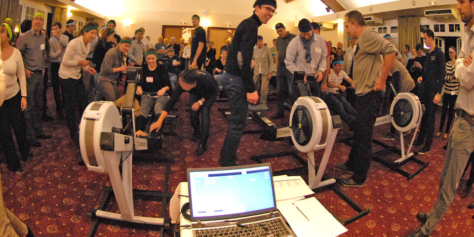Challenge concept indoor Aviron