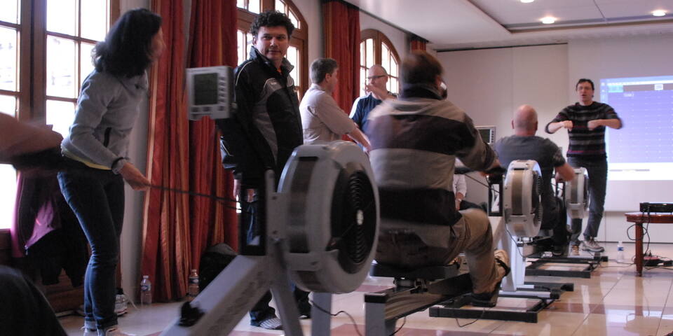 Challenge concept indoor Aviron