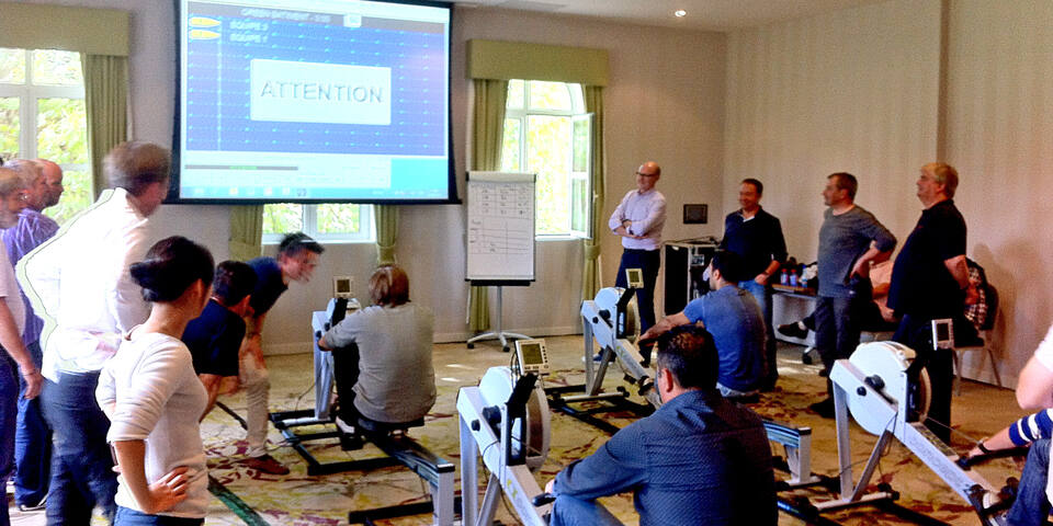 Challenge concept indoor Aviron