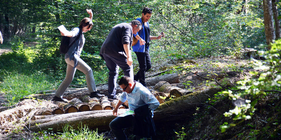 Course d'orientation au GPS