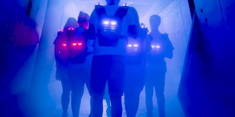 Laser game aux allures futuristes