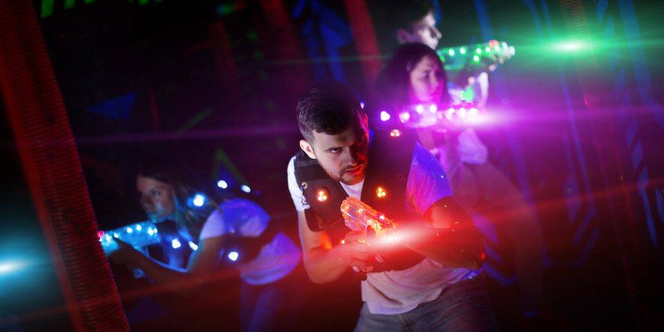 Laser game aux allures futuristes