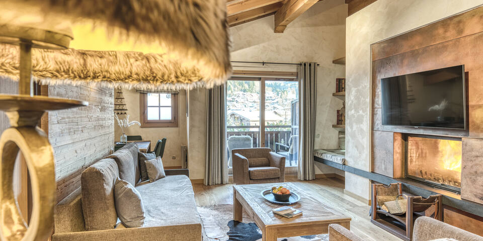 Les Loges Blanches Megève - chambre