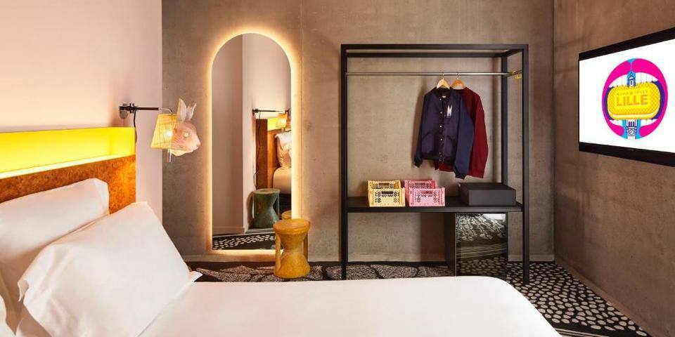 Mama Shelter Lille — chambre
