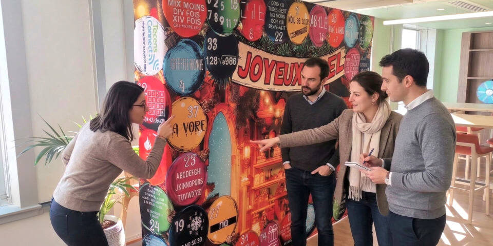 Mur d’Énigmes de Noël – Plongez dans l’atelier du Père Noël