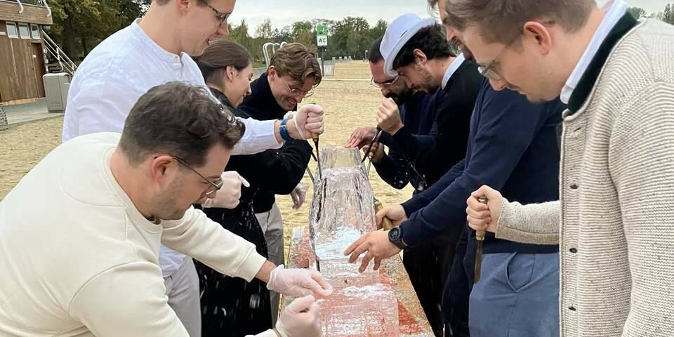 Sculptures en glace - Ecco La Luna