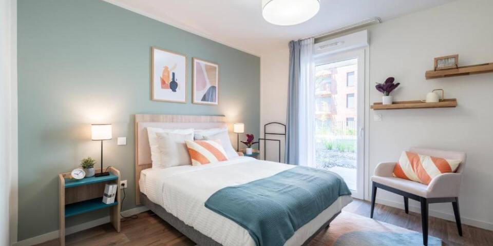 Zenao Appart'hôtels Villeneuve d'Ascq — chambre